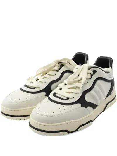 Pre-owned Gucci 10s Reweb Perforated Sneakers In White