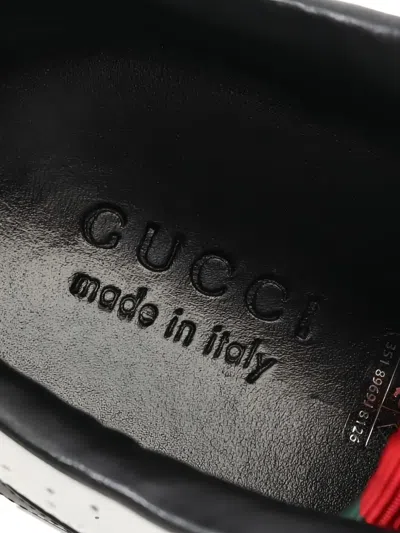 Pre-owned Gucci 10s Reweb Perforated Sneakers In White