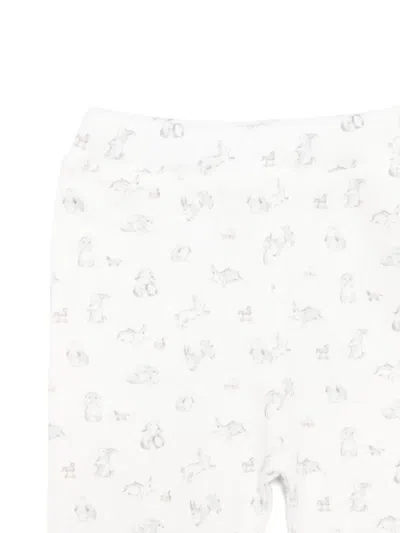 Tartine Et Chocolat Rabbit-print Trouser Set In Neutral