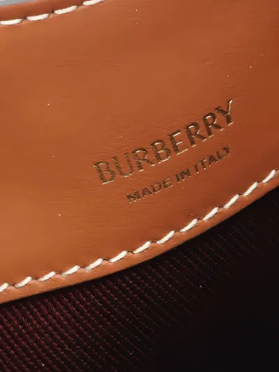 Pre-owned Burberry 2020s Pattern Bucket Bag In Neutral