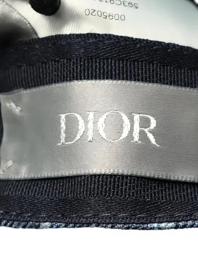 Pre-owned Dior Trotter 帆布棒球帽 In Blue