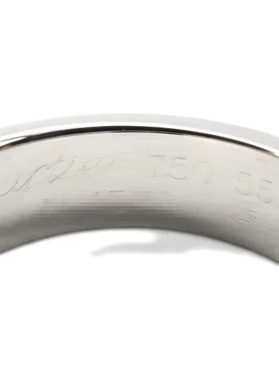 Pre-owned Cartier 2010s 18k White Gold Amethyst Ring In Silver