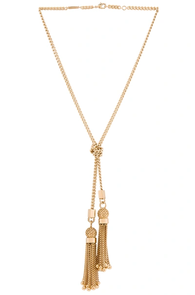 Shop Chloé Lynn Short Necklace In Golden Brass