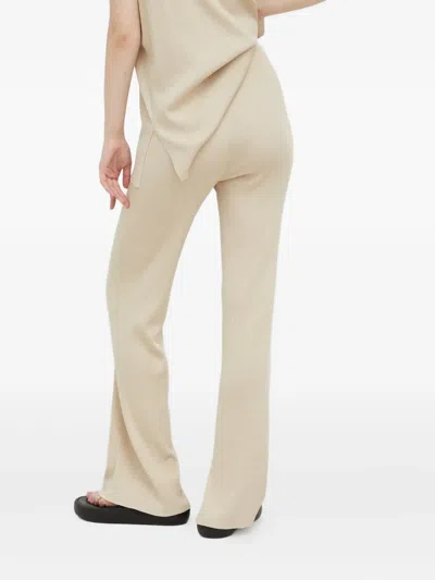 Drykorn Split-hem Flared Trousers In Neutral