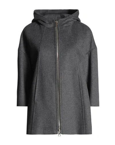 Marciano By Guess Woman Coat Charcoal Size 8 Wool In Gray