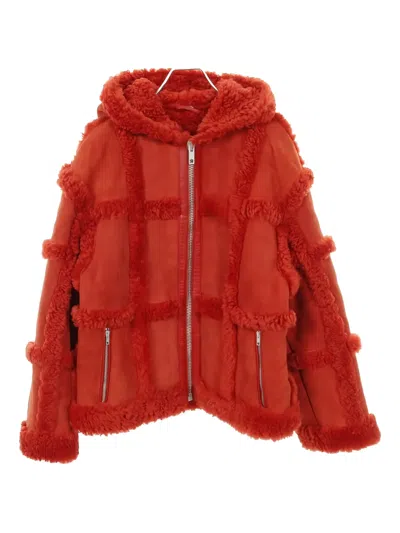 Pre-owned Gucci 2010s Palace Gg-pattern Hooded Jacket In Red