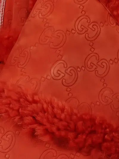 Pre-owned Gucci 2010s Palace Gg-pattern Hooded Jacket In Red