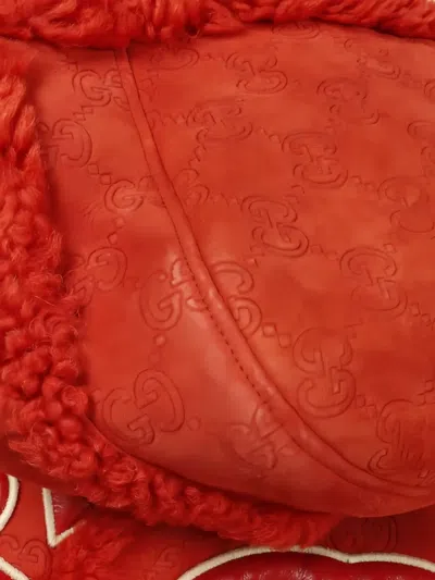 Pre-owned Gucci 2010s Palace Gg-pattern Hooded Jacket In Red