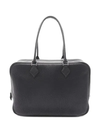 Pre-owned Hermes Plume 32 Handbag In Black