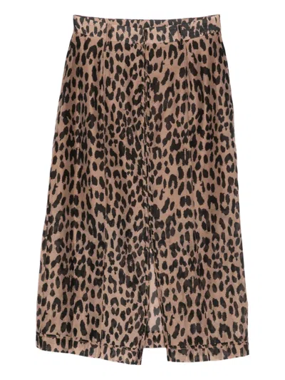 Baum Und Pferdgarten Sigge Skirt Brown Baum Leopard In Multi