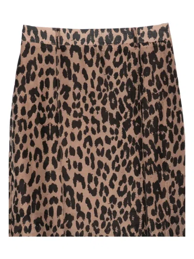 Baum Und Pferdgarten Sigge Skirt Brown Baum Leopard In Multi