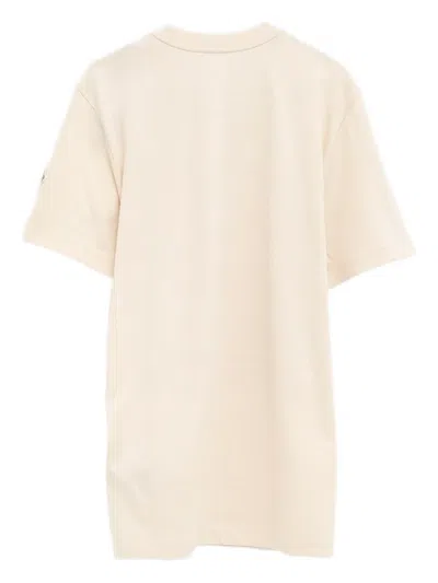 Moncler Mountain-print Cotton T-shirt In Neutral
