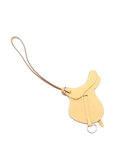 Pre-owned Hermes 2010s Paddock Sailor Bag Charm In Brown