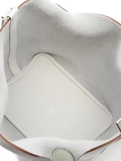 Pre-owned Hermes Picotin Lock Éclat Pm Handbag In White