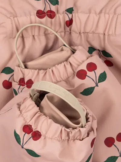 Konges Sløjd Award Cherry Hooded Snowsuit In Pink