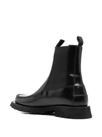 Hereu Leather Chelsea Boots In Black
