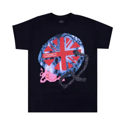 Pre-owned Cactus Jack By Travis Scott O2 Live Union Jack Tee 'black' | Men's Size L