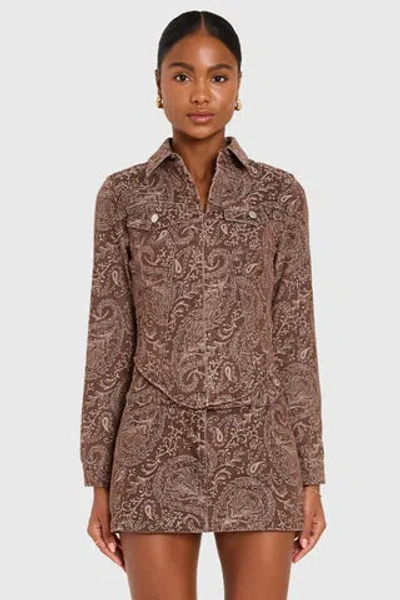 Amanda Uprichard Bristol Top In Brown