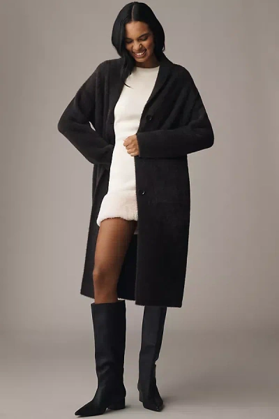 Nvlt Longline Cardigan Sweater In Black