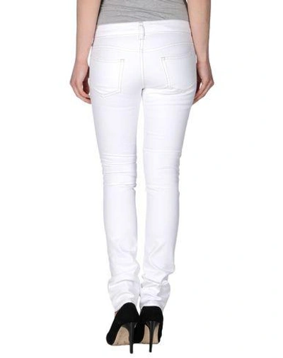 Shop Isabel Marant Denim Trousers In White