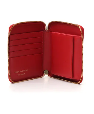Comme Des Garçons Wallet Polka-dot Zip-around Wallet In Multi