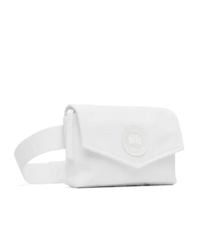 Canada Goose Flap Shoulder Bag In White