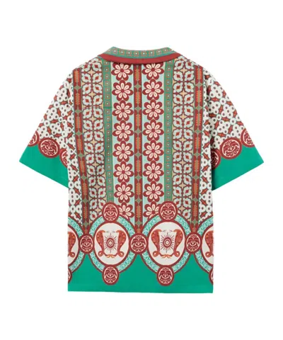 La Doublej Geometric-print Patterned Shirt In Multi