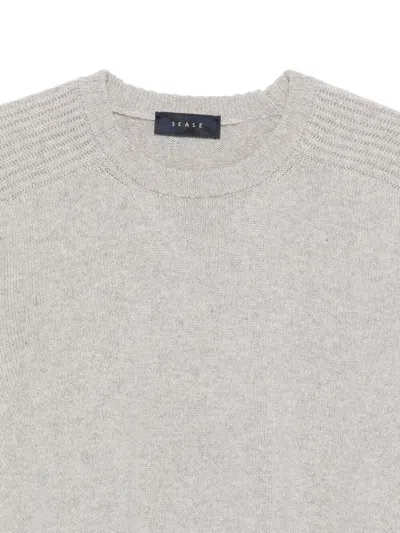 Sease Ribbed-panel Sweater In Multi