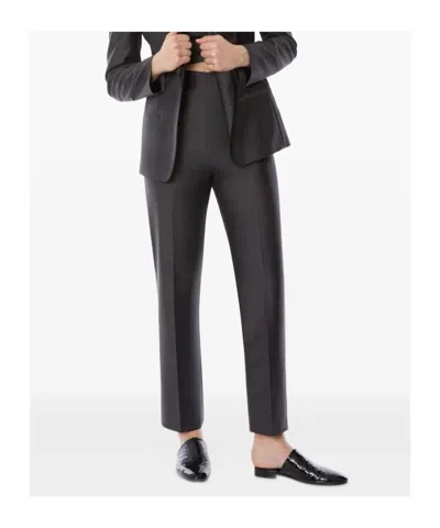 Alberta Ferretti Alberta Ferreti Grey Viscose Cropped Pants In Gray