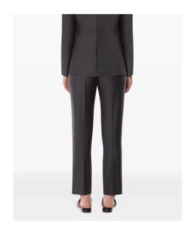 Alberta Ferretti Alberta Ferreti Grey Viscose Cropped Pants In Gray