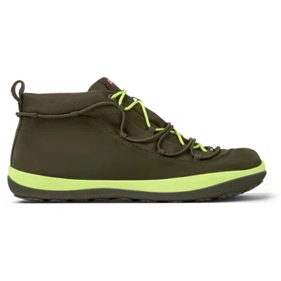 Camper Peu Pista Ankle Boots In Green
