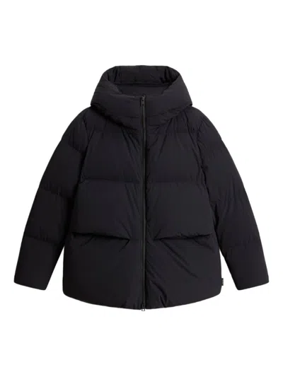 Woolrich Cloud Down Jacket In Stretch Nylon With A Matte Finish In Multi