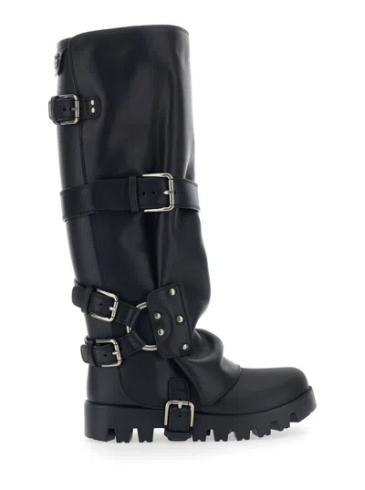 Dolce & Gabbana Dolce&gabbana Women Buckle Boots In Black