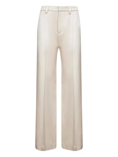 Brunello Cucinelli Satin Trousers In Neutral