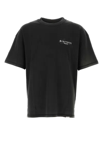 Represent T-shirt England Legacy Oversize In Cotone Nero Uomo In Black