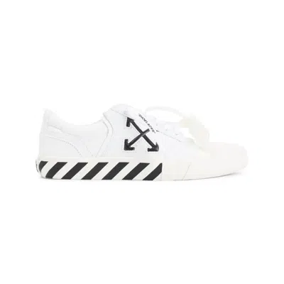 Off-white Low-top Sneakers With Graphic Arrow Detailing In White