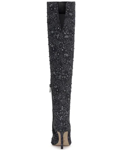 Jessica Simpson Earon Pointed Toe Over The Knee Boot In Animal Print