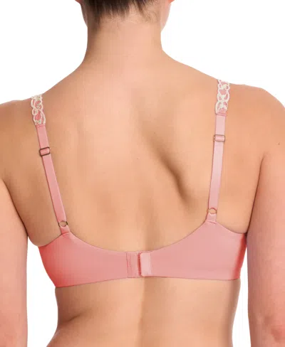 Natori Women's Pure Luxe Custom Coverage Contour Underwire Bra 732080 In Pink