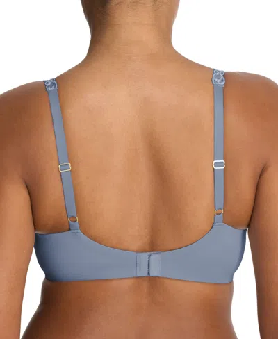 Natori Women's Pure Luxe Custom Coverage Contour Underwire Bra 732080 In Blue