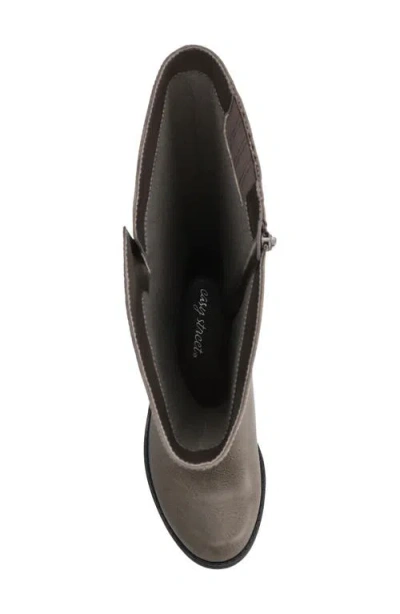 Easy Street Women's Bay Plus Plus Athletic Shafted Extra Wide Calf Tall Boots In Gray