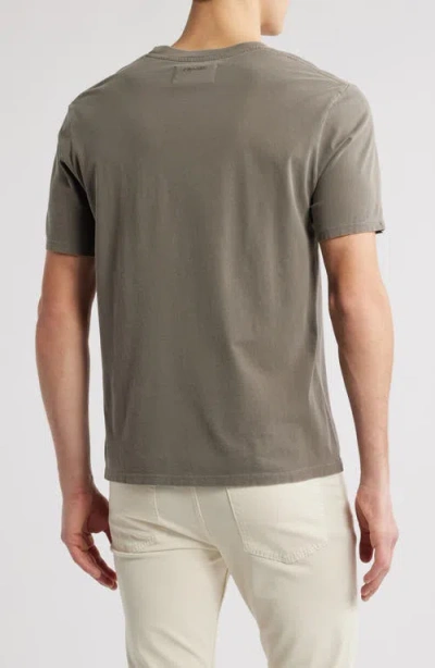 Frame Short Sleeve Light Cotton Tee Smoky Mocha In Brown