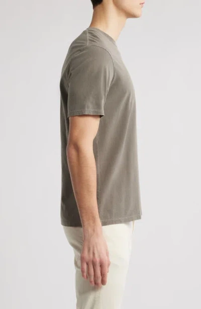 Frame Short Sleeve Light Cotton Tee Smoky Mocha In Brown