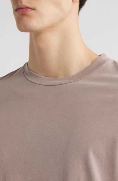 Frame Relaxed Cotton T-shirt In Dusty Pink