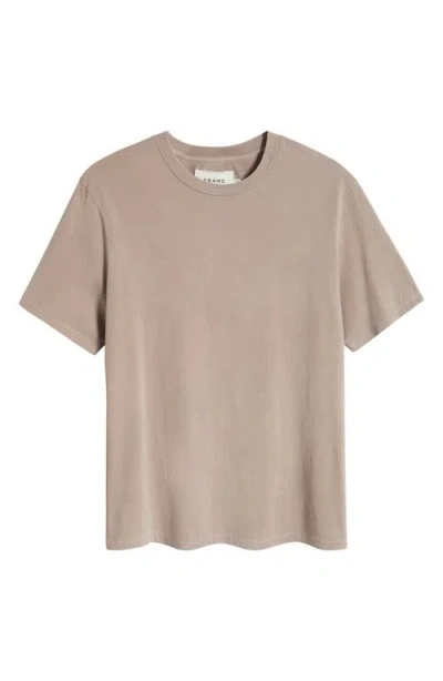Frame Relaxed Cotton T-shirt In Dusty Pink