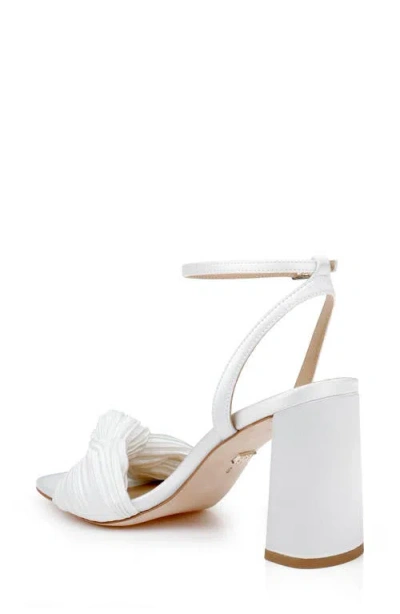 Badgley Mischka Collection Dafne Ankle Strap Sandal In White
