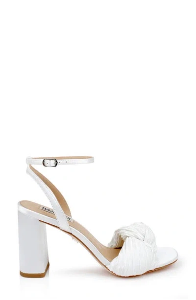 Badgley Mischka Collection Dafne Ankle Strap Sandal In White