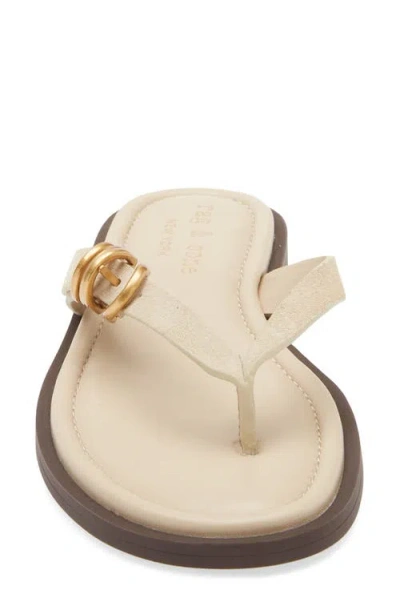 Rag & Bone Gia Flip Flop In Neutral