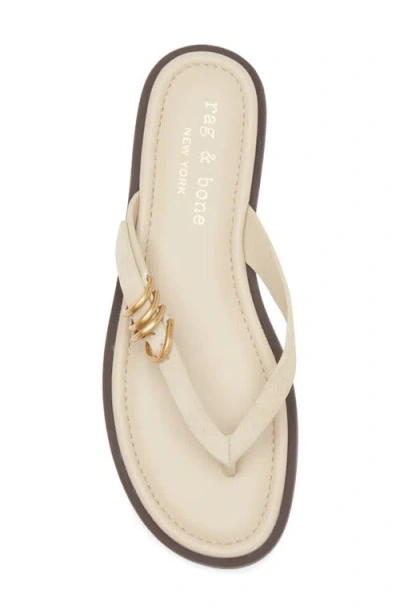 Rag & Bone Gia Flip Flop In Neutral