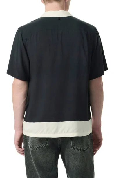 Rag & Bone Avery Painterly Print Relaxed Fit Camp Shirt In Multi