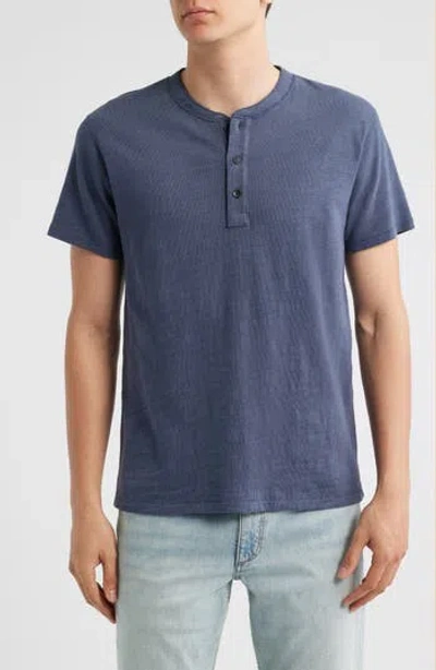 Rag & Bone Classic Short Sleeve Henley In Multi